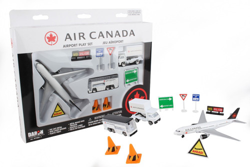 Air Canada Airport Playset, White - Daron RT5881-1 - 1/64 Scale Diecast Model Toy Set