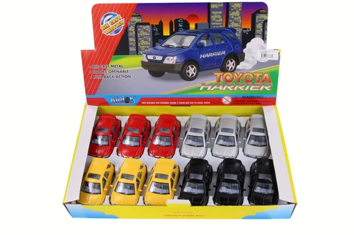 Box of 12 Toyota Harrier, Assortment - Kinsmart 4008D - 4" Scale Diecast Model Toy Cars
