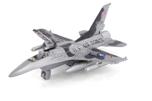 Flying Tiger U.S. Air Force F-16, Gray - Showcasts 980N - 7.5" Scale Diecast Model Toy Plane