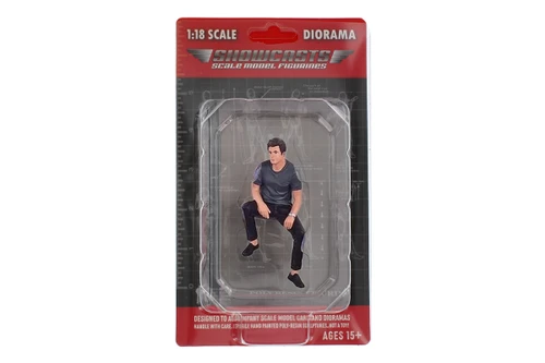 Gentlemen's Club Figure 5, Gray/Black - Showcasts AD-18805 - 1/18 Scale Resin Diorama Figurine