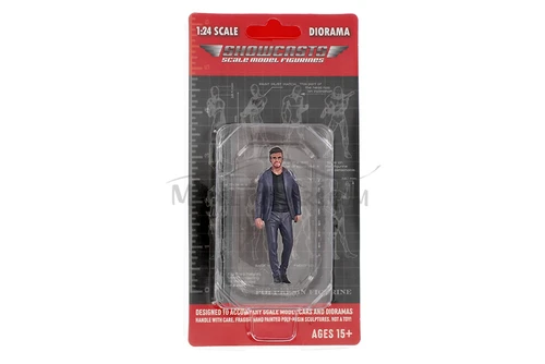 Gentlemen's Club Figure 4, Gray/Black - Showcasts AD-24804 - 1/24 Scale Resin Diorama Figurine