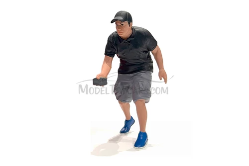 Figure 18 Series 2 Figure 4, Gray/Black - Showcasts AD-18904 - 1/18 Scale Resin Diorama Figurine