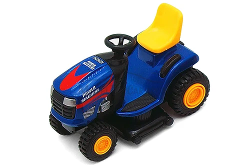 Super Lawn Tractor, Blue & White - Showcasts 9669D - 4 Inch Scale Diecast Model Replica (Brand New, but NOT IN BOX)