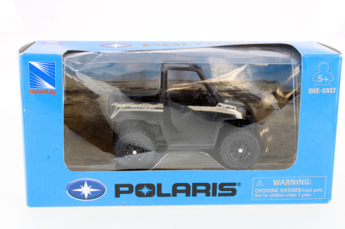 Pickup Truck with Polaris Ranger XP1000 EPS, White - New Ray R-22988 ...
