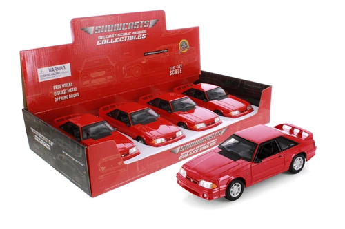 1993 Ford Mustang SVT Cobra, Red - Showcasts 37906 - 1/24 Scale Diecast Model Toy Car