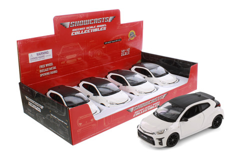 2021 Toyota GR Yaris, White - Showcasts 37909 - 1/24 Scale Diecast Model Toy Car