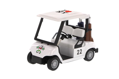 I Love New York Golf Cart, White - Showcasts 5105D-ILNY - 4.5" Scale Diecast Model Toy Car
