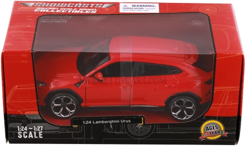 2018 Lamborghini Urus Hardtop SUV, Red - Showcasts 38519R - 1/24 Scale Diecast Model Toy Car