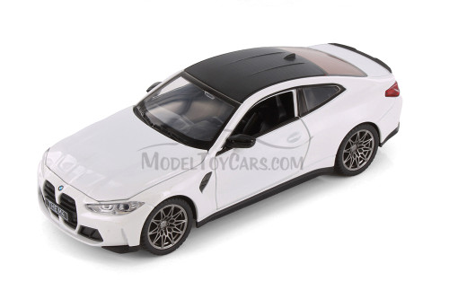 BMW M4 Compact Executive Car, White - Showcasts 68280D - 1/24 Scale Diecast Model Toy Car
