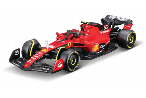 2023 Ferrari SF-23 w/Driver, #55 Carlos Sainz - Bburago 18
