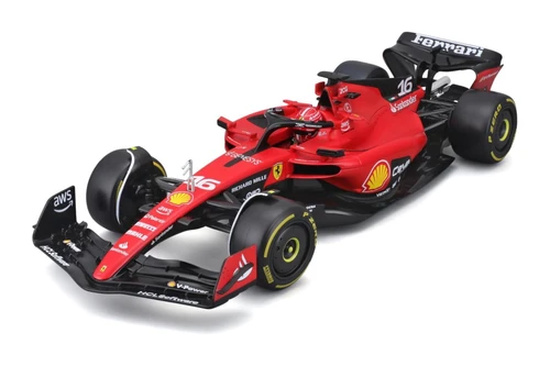 2023 Ferrari SF-23 w/Driver, #16 Charles Leclerc - Bburago 18-26808/16 - 1/24 Scale Diecast Model Toy Car