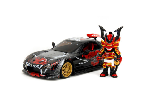 1993 Mazda RX-7 w/Saru Diecast Figure, "Lab Monkeys" - Jada Toys 35668 - 1/24 Scale Diecast Model Toy Car