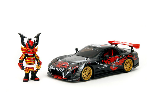 1993 Mazda RX-7 w/Saru Diecast Figure, "Lab Monkeys" - Jada Toys 35668 - 1/24 Scale Diecast Model Toy Car