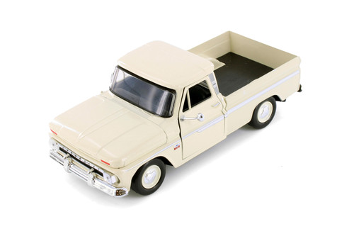 1966 Chevy C10 Fleetside Pickup, Cream - Showcasts 77355CS - 1/24 Scale Diecast Model Toy Car
