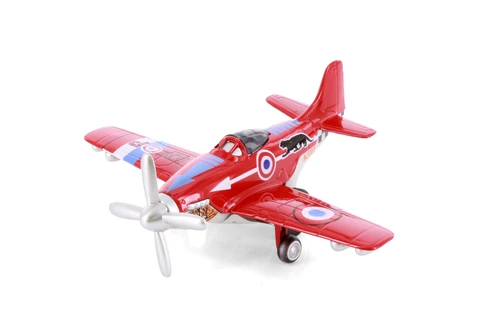 Air Chief WWII Fighter, Red - Showcasts 502D - 4.75" Scale Diecast Model Toy Plane