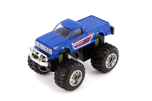Mighty Monster Truck, Blue - Showcasts 76559D - 5" Scale Diecast Model Toy Car