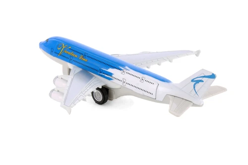Sceno Jet Airliner, Blue - Showcasts 805D - 7.75" Scale Diecast Model Toy Plane