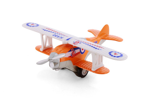 Show Flight Biplanes, Orange - Showcasts 500D - 5.25" Scale Diecast Model Toy Plane