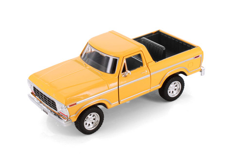 1978 Ford Bronco Open Top SUV, Orange - Showcasts 77373/4D - 1/24 Scale Diecast Model Toy Car