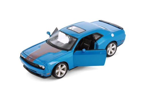 2008 Dodge Challenger SRT 8, Blue Muscle Car - Showcasts 37280 - 1/24 Scale Diecast Model Toy Car