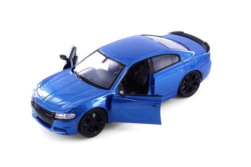 2023 Dodge Charger SXT Hardtop, Blue - Showcasts 77387D - 1/24 Scale Diecast Model Toy Car