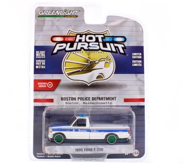 GREEN MACHINE Boston Police Department 1995 Ford F-250and-  42980C/48 - 1/64 scale Diecast Model Toy Car