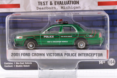 2001 Ford Crown Victoria Police Interceptor , Black - Greenlight