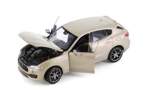 Maserati Levante, Tan Luxury Car - Welly 24078/4D - 1/24 Scale Diecast Model Toy Car