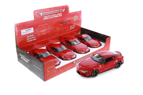 2022 Toyota GR Supra Sports Car, Red - Showcasts 37917 - 1/24 Scale Diecast Model Toy Car