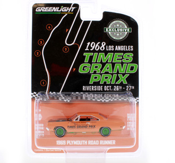 GREEN MACHINE 1969 Plymouth Road Runner, Orange - Greenlight 30273/48 - 1/64 scale Diecast Model Toy Car