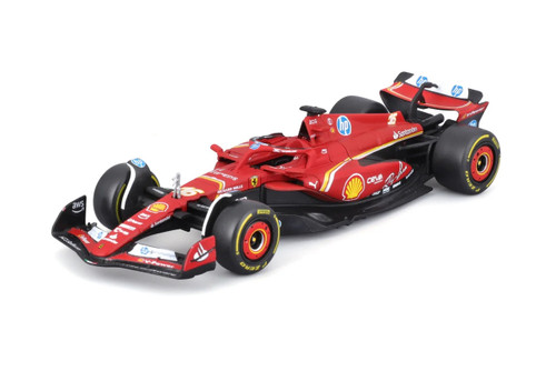 2024 Ferrari SF-24 Scuderia Ferrari 2-Pack, Red - Bburago 18-36839 - 1/43 Scale Diecast Model Toy Car