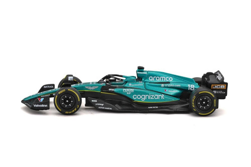 2023 Aston Martin AMR23 w/Driver, #14 Fernando Alonso - Bburago 18