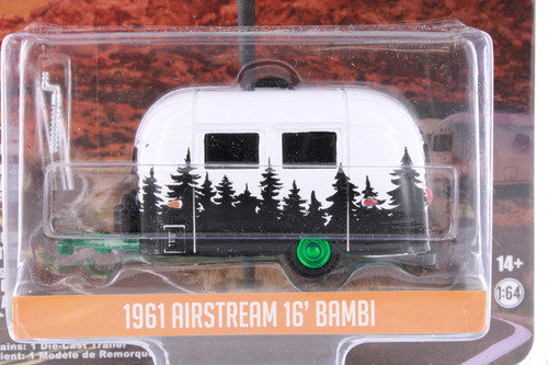 1961 Airstream 16' Bambi Travel Trailer, White - Greenlight 34120E
