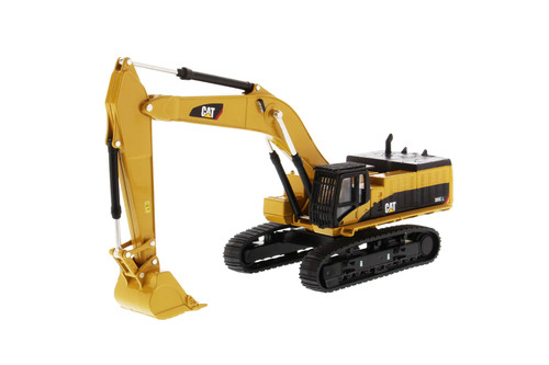 Caterpillar 385C L Hydraulic Excavator, Yellow/Black - Diecast Masters 85694 - 1/64 Scale Diecast Model Toy Car