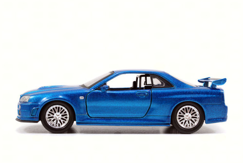 Brian's Nissan Skyline GT-R, Blue - Jada 97185 - 1/32 Scale