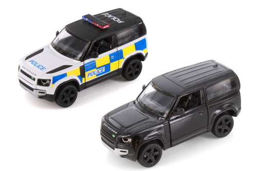 Land Rover Defender 90 SUV, 2-Pack - Kinsmart 5428DK/DP - 1/36 Scale Diecast Model Toy Cars