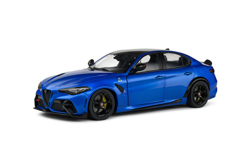 2022 Alfa Romeo Giulia GTA, Blue - Solido S1806906 - 1/18 Scale Diecast Model Toy Car