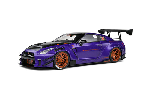 2020 Nissan GT-R with Liberty Walk Body Kit 2.0, Blue - Solido