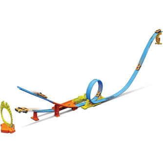 Fresh Metal Loop & Launch Stunt Set w/71 Roadkill GT, Orange - Maisto 12552 - 1/64 Scale Diecast Model Toy Car