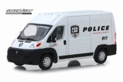 2018 Dodge Ram ProMaster 2500 Cargo High Roof, Ram Law Enforcement Police Transport Vehicle - Greenlight 86168 - 1/43 scale Diecast Model Toy Car