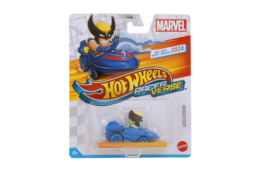 Wolverine, Marvel, Blue - Mattel Hot Wheels HKB86956M - 2.25" Scale Diecast Model Toy Car