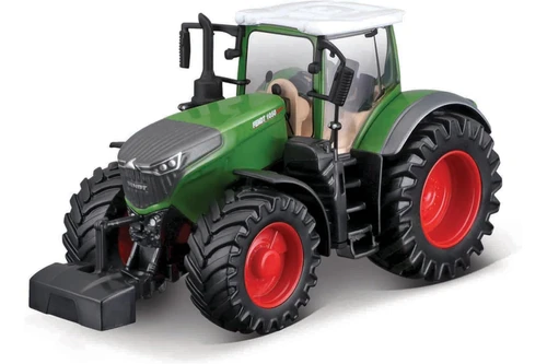 Fendt 1050 Vario Farm Tractor w/Chicken Coop Play Set, Green - Bburago 18-31681 - 4.75" Scale Diecast Model Toy Car