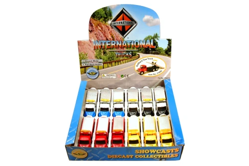 Box of 12 International Rollback Tow Truck, Assortment - Showcasts 2106D - 5.25" Scale Diecast Model Toy Car
