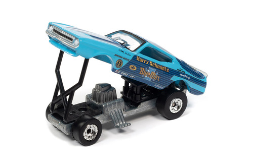 Richard Tharp 1973 Ford Mustang Blue Max FC, Blue w/Race Graphics - RC2 RC014/48 - 1/64 Scale Diecast Model Toy Car