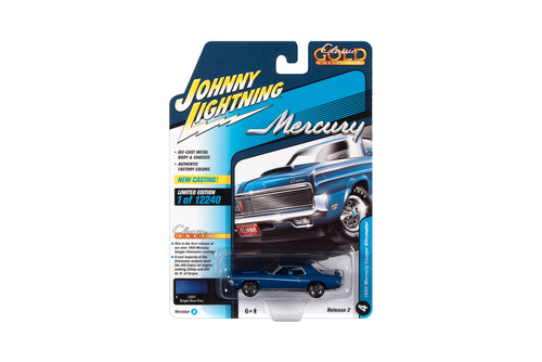 1970 Mercury Cougar Eliminator, Blue - Johnny Lightning JLSP186