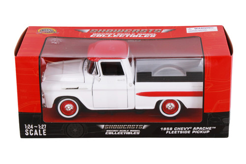 1958 Chevy Apache Fleetside Pickup, Orange - Showcasts 71311OR - 1
