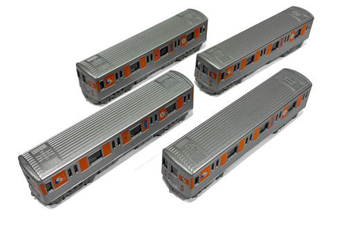 Box of 12 Septa Metro Subway, Gray - Showcasts 2233D-SEPTA - 7" Scale Diecast Model Toy Trains