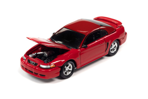 2003 Ford Mustang, Torch Red - Johnny Lightning JLCG026/48B - 1/64 Scale Diecast Model Toy Car