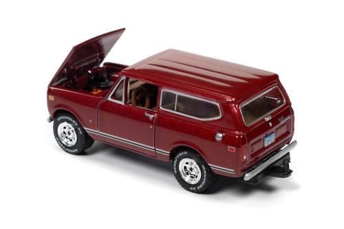 1979 International Scout II, Deep Red Metallic - Johnny Lightning JLCG026/48A - 1/64 Scale Diecast Model Toy Car