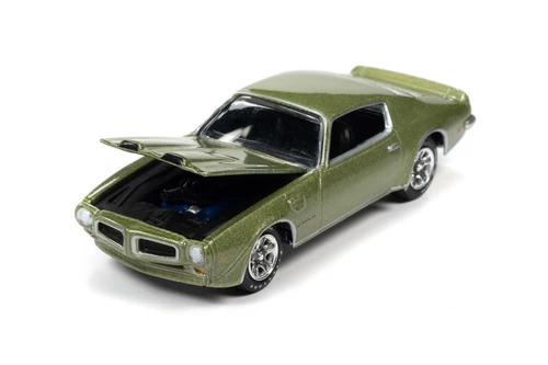 1972 Pontiac Firebird Formula, Springfield Green Poly - Johnny Lightning JLCG026/48A - 1/64 Scale Diecast Model Toy Car